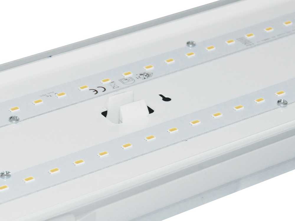 44,4W LED šviestuvas FROST, 150cm, tamsiai pilkas, 4000K, IP66