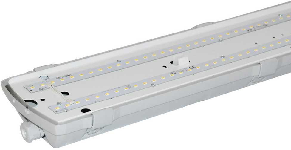 48,6W LED linijinis šviestuvas FUTURA, 1172mm, pilku korpusu, 4000K, IP66