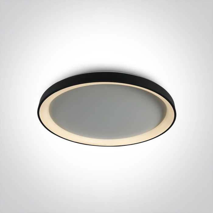 Lubinis šviestuvas 48W LED vidaus plafonas, juodas, 2700/3000/4000K, dimeriuojamas, 62148L/B/V