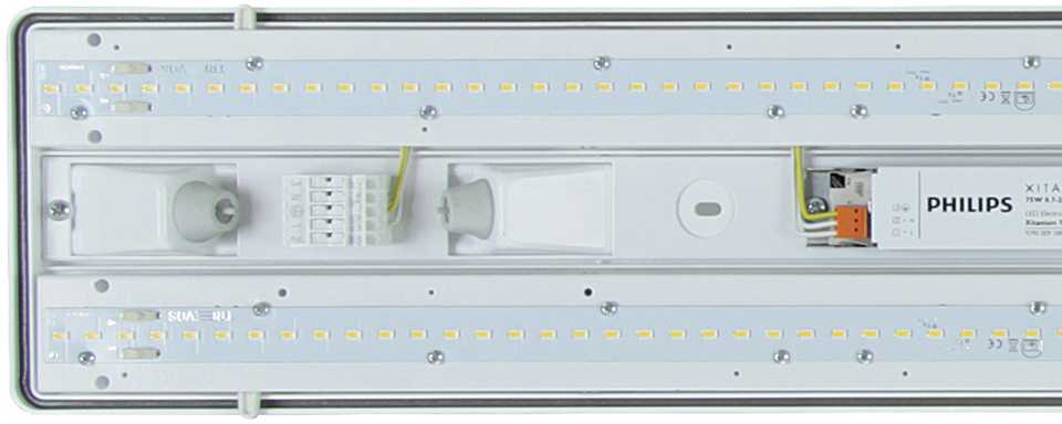49,7W LED šviestuvas LINEA, 120cm, baltas, 4000K, IP54