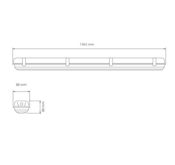 49W LED šviestuvas WARS 1x150 4000K