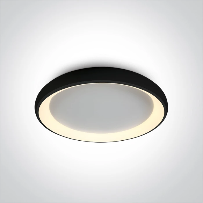 Lubinis šviestuvas 50W LED plafonas, juodas, 2700/3000/4000K, 120°, dimeriuojamas, 62144N/B/V