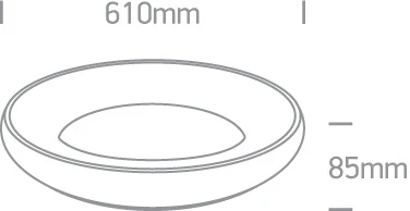 Lubinis šviestuvas 50W LED plafonas, juodas, 2700/3000/4000K, 120°, dimeriuojamas, 62144N/B/V