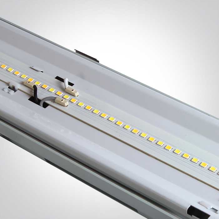 50W LED T8 šviestuvas, pilkas, 3000/4000/6500K, 120cm, 38140M/V