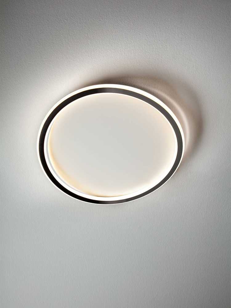 Lubinis šviestuvas 51W LED plafonas JOLIE, juodos/baltos sp., 3000/4000/6000K, dimeriuojamas