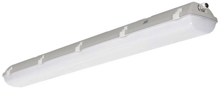 51W LED šviestuvas FUTURA ES ABS, tamsiai pilku korpusu, 4000K, IP66, atsparus cheminėms medžiagoms