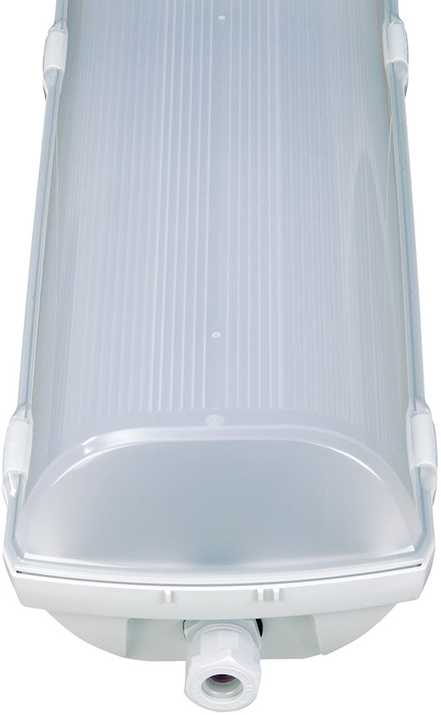 52,8W LED šviestuvas FUTURA, 120cm, pilkas, 4000K, IP66, 120cm, su 3h avariniu moduliu