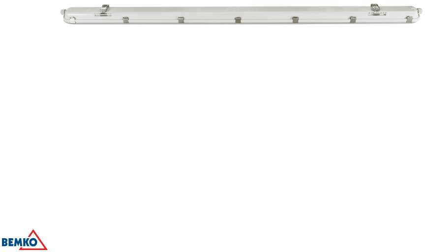 52W LED linijinis šviestuvas ALWIR 2, geltonai pilkos sp., 4000K, IP65
