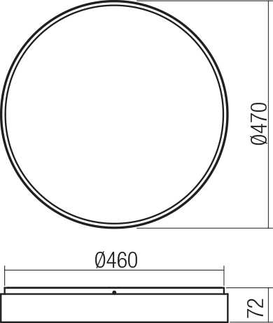 Lubinis šviestuvas 53,6W LED paviršinis šviestuvas YOMO, baltas, 3000K, dimeriuojamas, 01-2570