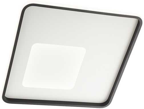 Lubinis šviestuvas 53W LED paviršinis šviestuvas SINTESI, juodos/baltos sp., 3000/6000K, dimeriuojamas