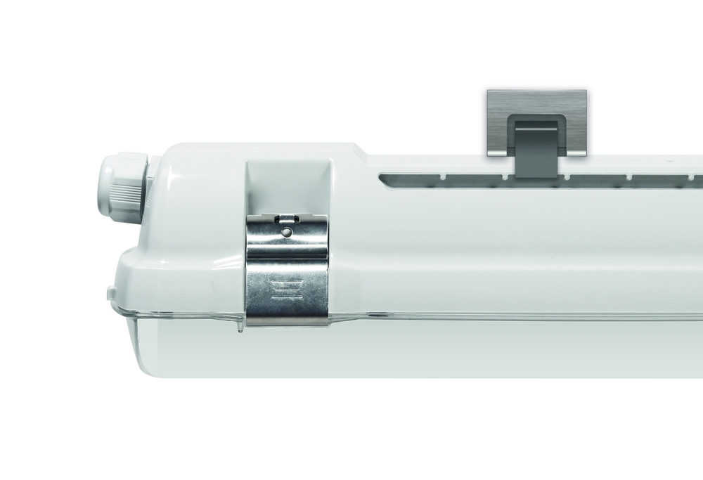 Lubinis šviestuvas 47,4W LED šviestuvas NANOTTICA WB PCc, 150cm, pilkas/baltas, 4000K, IP66, DALI