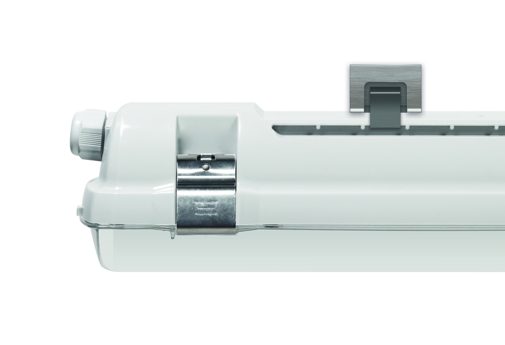 Lubinis šviestuvas 47,4W LED šviestuvas NANOTTICA WB PCc, 150cm, pilkas/baltas, 4000K, IP66, DALI
