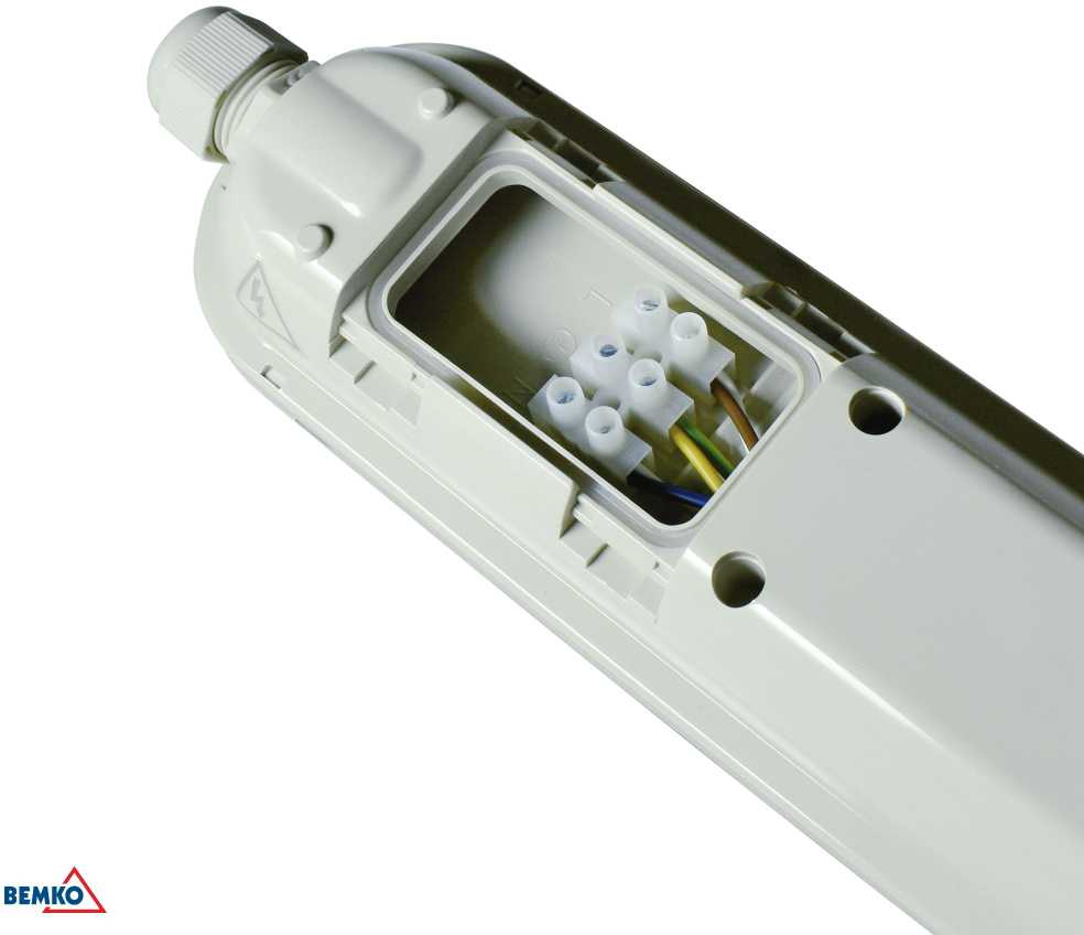 55W LED linijinis šviestuvas BALWIR, pilkas, 6000K, IP65