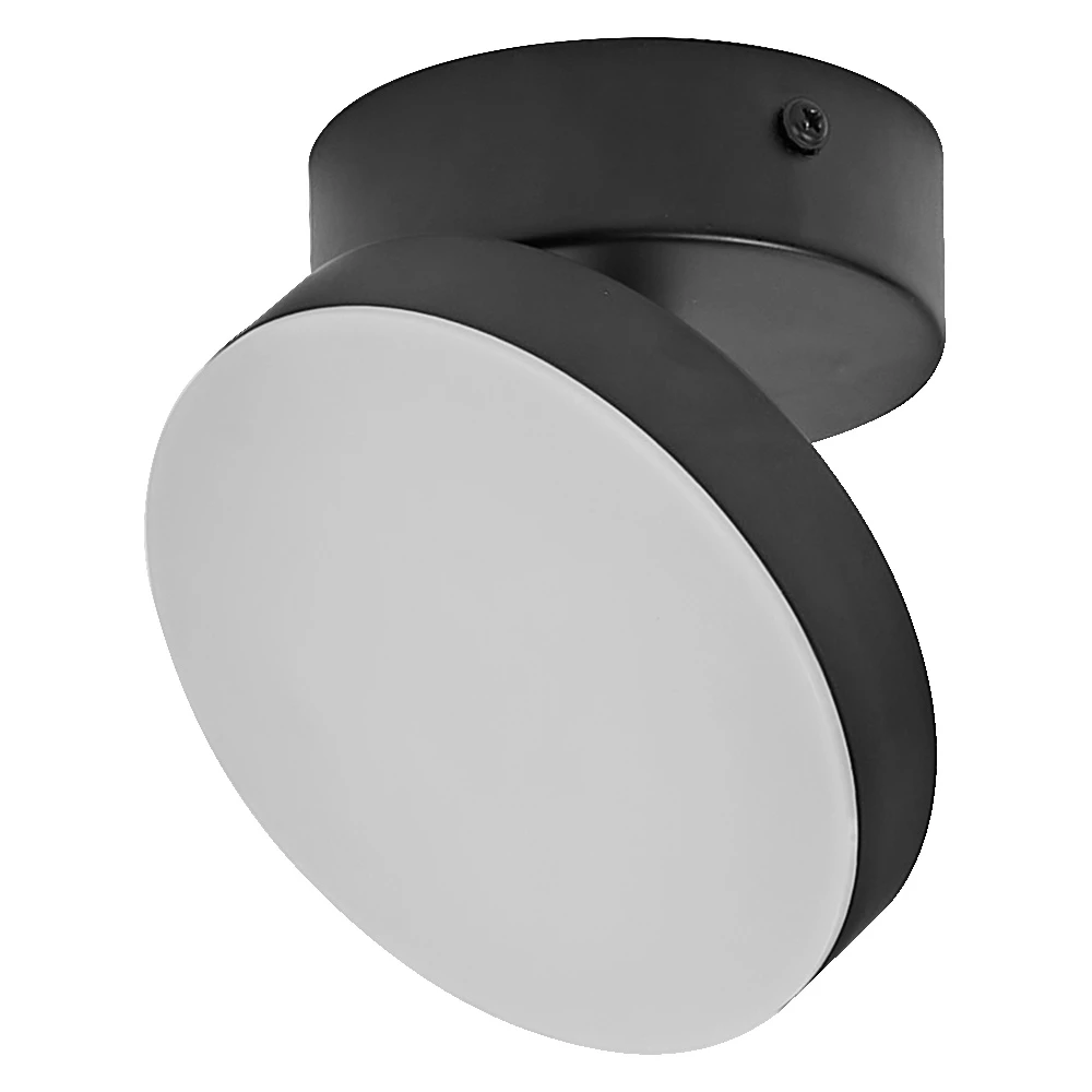 Lubinis šviestuvas 5,5W LED paviršinis šviestuvas SPOT MOON, juodas, 3000K