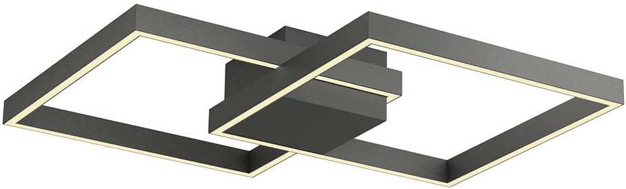 Lubinis šviestuvas 62W LED paviršinis šviestuvas FEBE, juodas, 4000K, dimeriuojamas, 01-2862