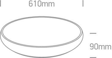 Lubinis šviestuvas 62W LED plafonas, baltas, 3000K, 62160/W/W