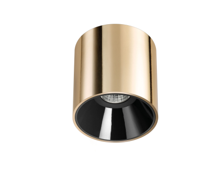 6,5W LED paviršinis šviestuvas SHOT LIGHT M, aukso/juodos sp., 3000K