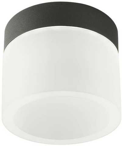 Lubinis šviestuvas 6W LED paviršinis šviestuvas NAIDA, juodas, 3000/4000K, IP44, 01-3359