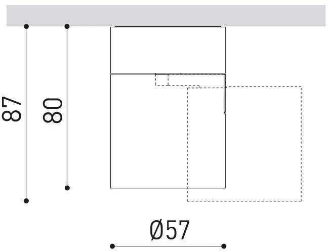 Lubinis šviestuvas 6W LED paviršinis šviestuvas FLIP SURFACE FLOOD, baltas, 3000K