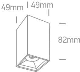 6W LED paviršinis šviestuvas, baltas, 3000K, 12106B/W/W