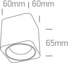 Lubinis šviestuvas 7W LED cilindro formos šviestuvas, baltas, 3000K, 12107KA/W/W