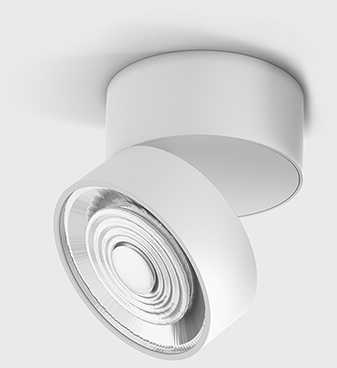 Lubinis šviestuvas 7W LED paviršinis pakreipiamas šviestuvas SOL SURF MINI, baltas, 3000K