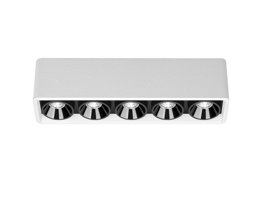 Lubinis šviestuvas 7W LED paviršinis šviestuvas Juodas FOSTER MICRO, baltas, 3000K