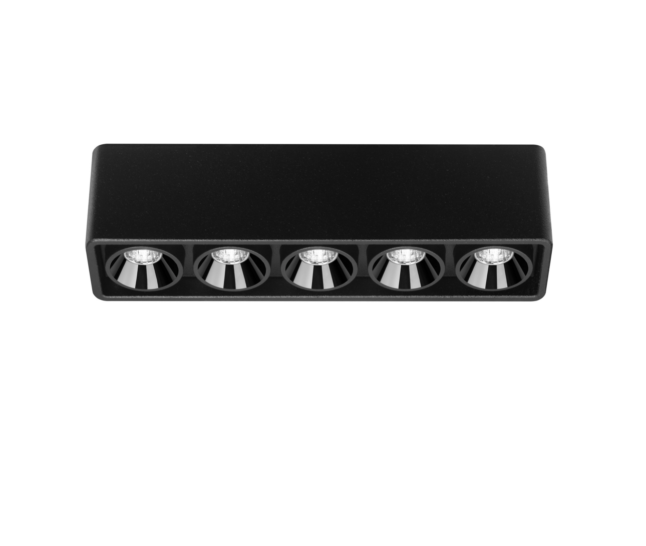 Lubinis šviestuvas 7W LED paviršinis šviestuvas Juodas FOSTER MICRO, juodas, 3000K