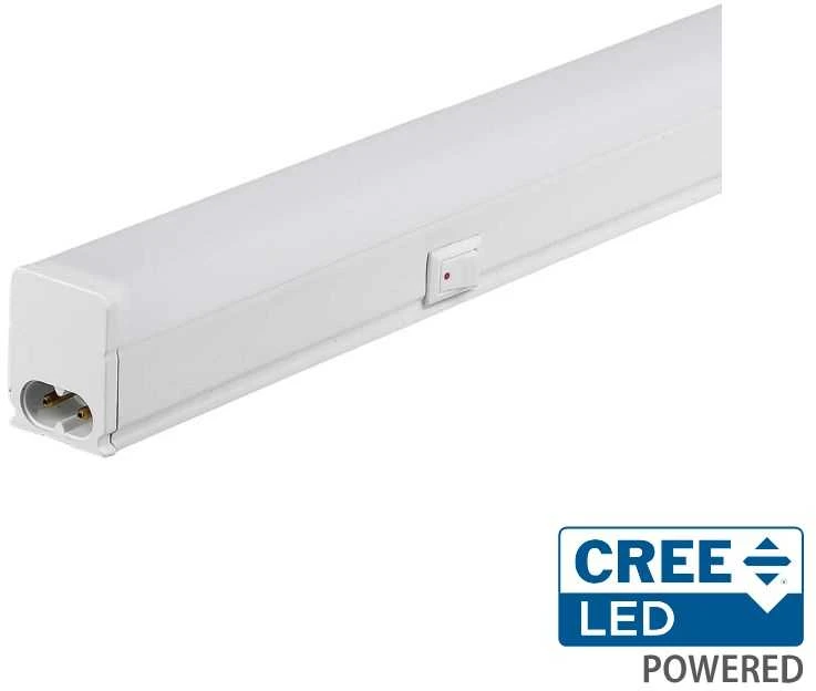 7W T5 šviestuvas, 60cm, baltas, 3000K, CREE LED chip