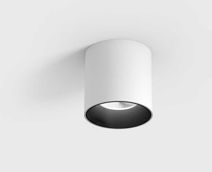 Lubinis šviestuvas 8W LED paviršinis šviestuvas GHOST, baltas, 3000K, 50°, dimeriuojamas