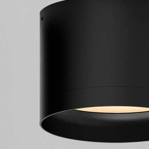 Lubinis šviestuvas 9W LED paviršinis šviestuvas TECH, juodas, 3000/4000K, IP44, P3987070N