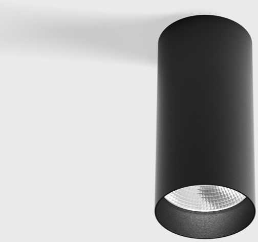 Lubinis šviestuvas 9W LED paviršinis šviestuvas TUB M S 110, juodas, 3000K, 35°