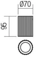 Lubinis šviestuvas DELPHI, GU10, juodas, 01-2555