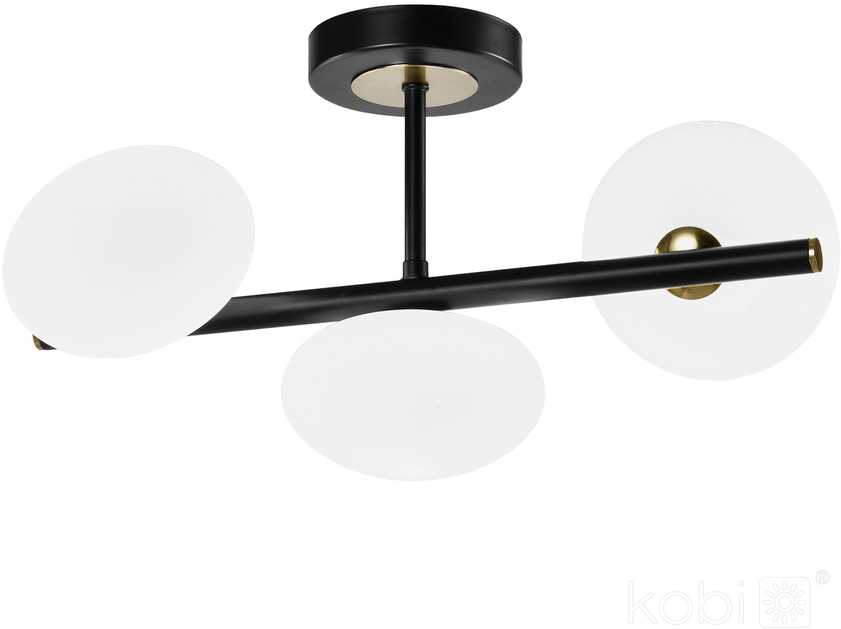 Lubinis šviestuvas ELIPSE ELEGANCE, 3xG9, juodos/aukso/baltos sp.