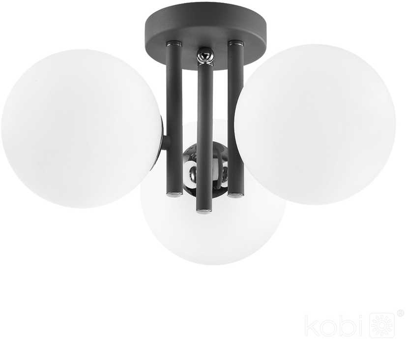 Lubinis šviestuvas GLOBE ELEGANCE, 3xG9, juodos/baltos sp.
