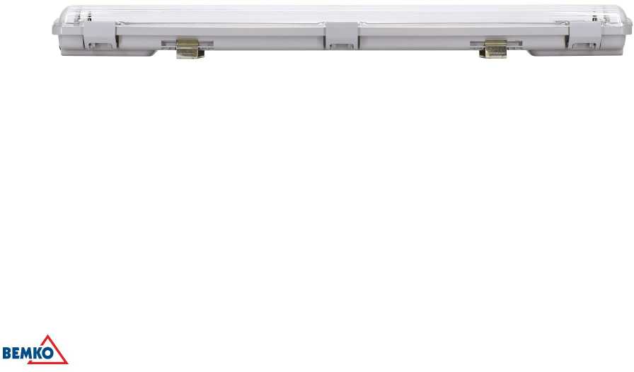 Linijinis šviestuvas EMPTY E-OHL, T8, 60cm, IP65
