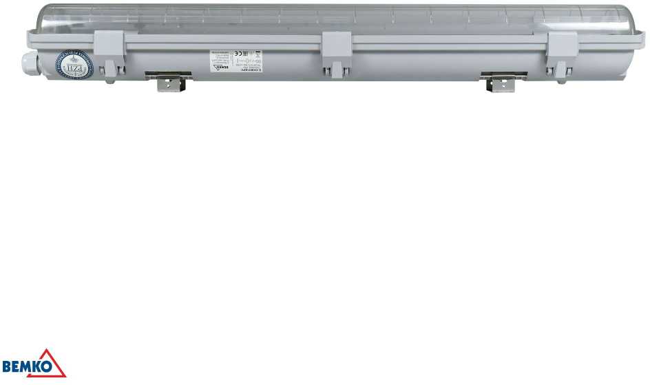 Linijinis šviestuvas EMPTY OHB, T8, 60cm, IP65