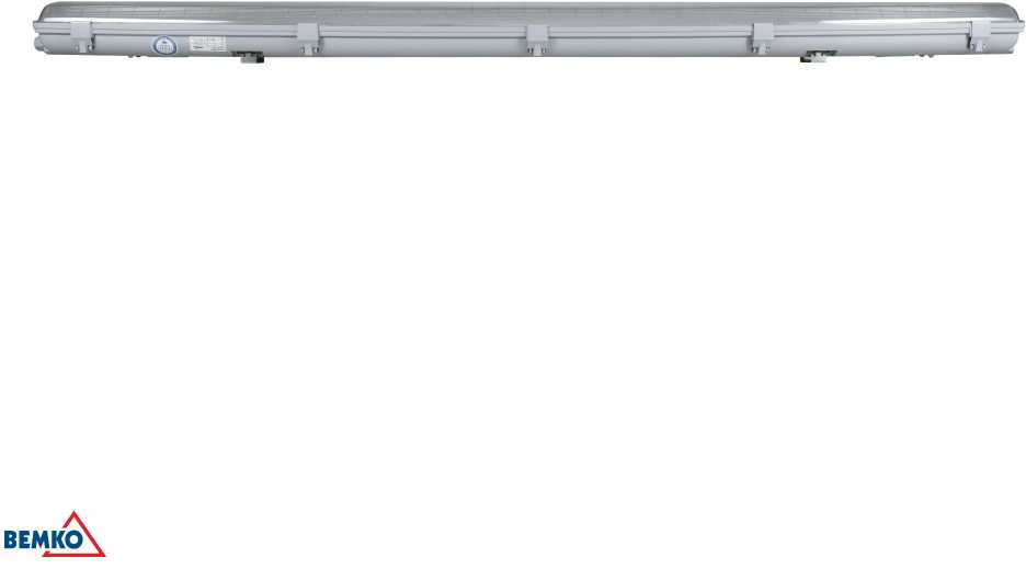 Linijinis šviestuvas EMPTY OHB, 2xT8, 150cm, IP65