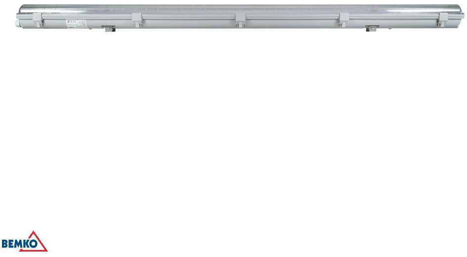 Lubinis šviestuvas Bemko Linijinis šviestuvas EMPTY OHB, T8, 150cm, IP65