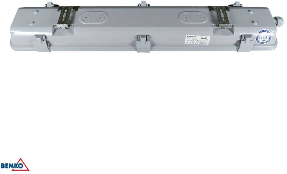 Linijinis šviestuvas EMPTY OHB, 2xT8, 60cm, IP65