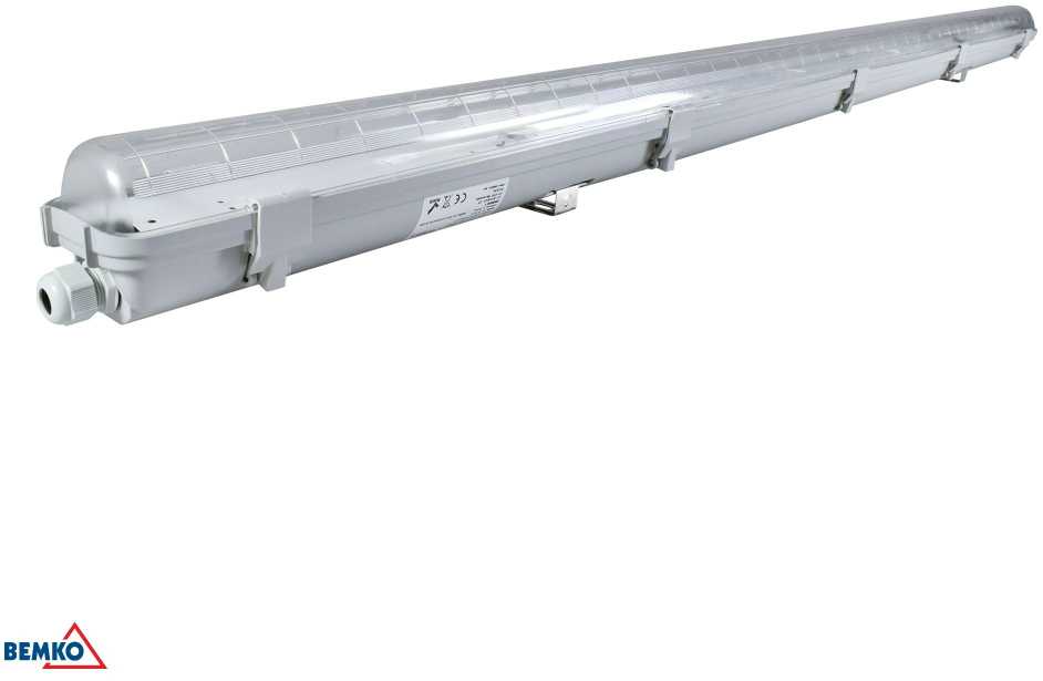 Lubinis šviestuvas Bemko Linijinis šviestuvas EMPTY OHB, T8, 150cm, IP65