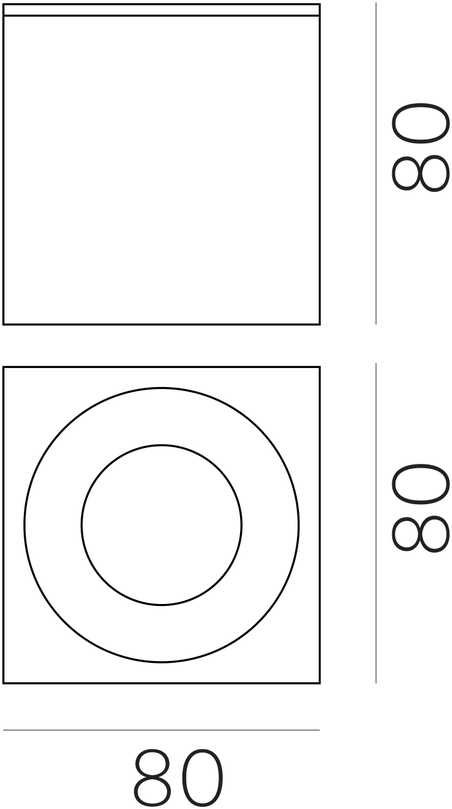 Lubinis šviestuvas Lubinis fasado šviestuvas BRANCO, GU10, baltas, IP65, P3468181B