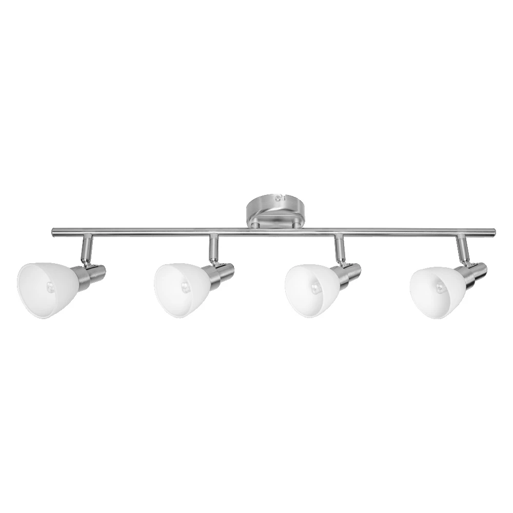 Lubinis šviestuvas Paviršinis akcentinis šviestuvas SPOT, 4xG9, sidabro sp., su 4x1,9W 2700K LED lemputėm