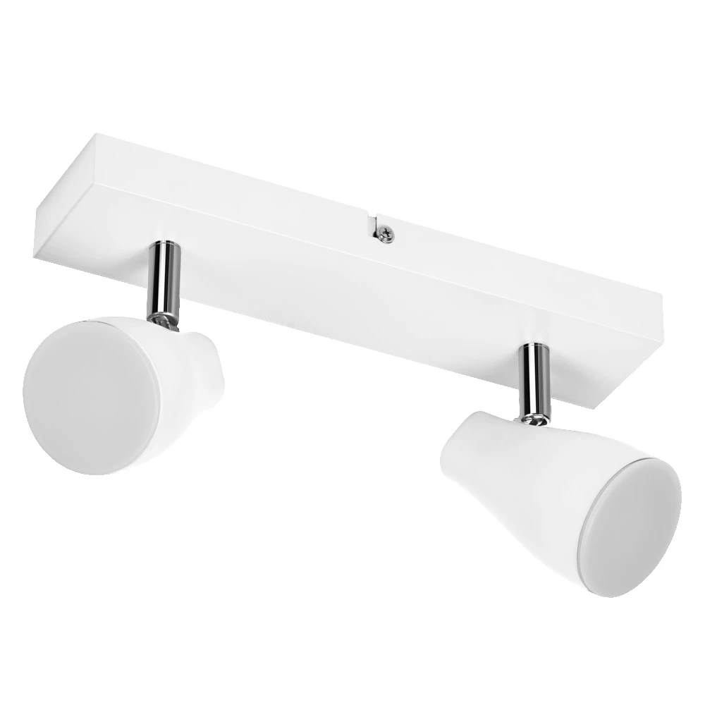 Lubinis šviestuvas Paviršinis šviestuvas SPOT, 2xGU10, baltas, su 2x4,3W 2700K LED lemputėm