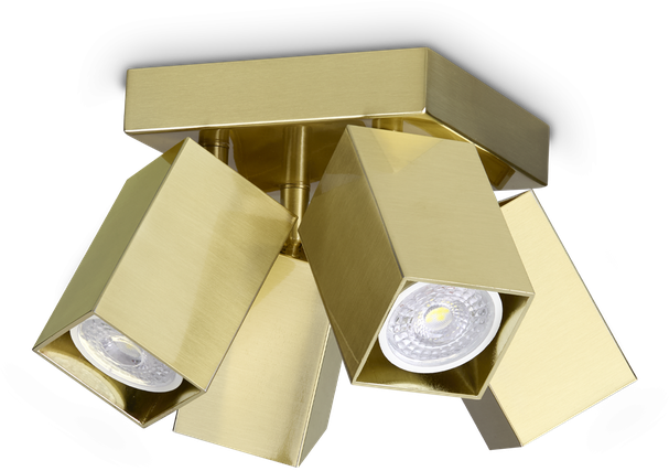 Lubinis šviestuvas Paviršinis šviestuvas DYNAMITE, 4xGU10, žalvario sp., 371320
