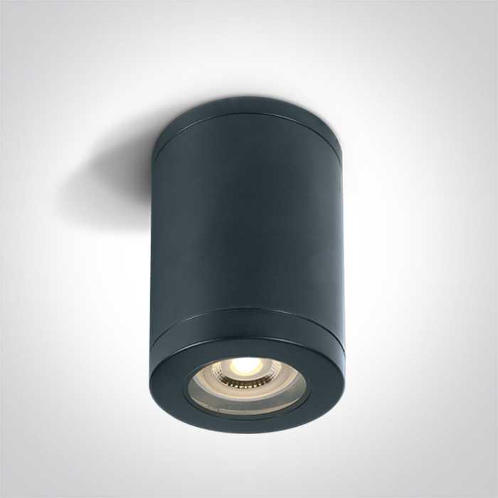Paviršinis šviestuvas, GU10, juodas, IP65, 67142A/B