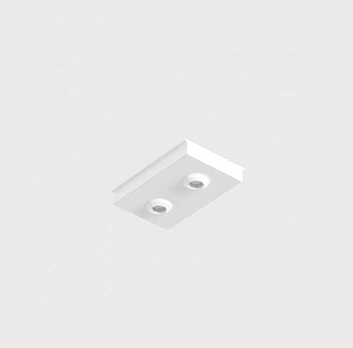 Magnetinės sistemos bėgelio MINI_LINE 42 mechaninis sujungimas, baltas
