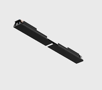 Magnetinės sistemos bėgelio MINI_LINE 42 lankstus elektrinis sujungimas, 42V, juodas