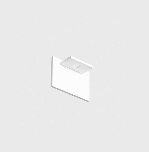 Magnetinės sistemos bėgelio MINI_LINE 42 užbaigimas, baltas, 2vnt.
