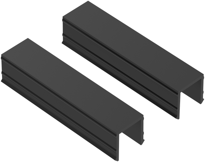 Magnetinės sistemos bėgelio sujungimas EGO, juodas, 337104